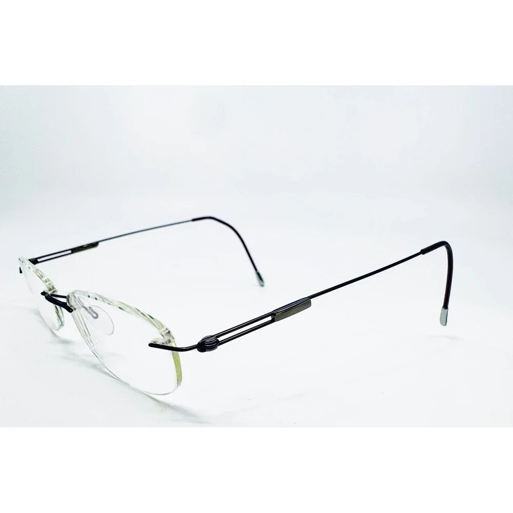 Silhouette Eyeglasses Unisex Purple Rimless Titan 7584 40 6084 19 150 51mm
